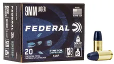 Federal Syntech Defense Brass 9mm 138-Grain 50-Rounds SJHP - Federal Premium