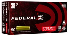 Federal 38 Special 148 Grain Synthetic Jacket Wadcutter 50 Round Box - Federal Premium