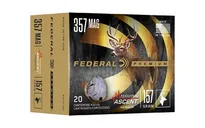 Federal Terminal Ascent Nickel Plated Brass .357 Mag 157 Grain 20-Rounds TA - Federal Premium