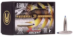 Federal Terminal Ascent 6.5mm / .264 130 Grain 50-Count TA - Federal Premium