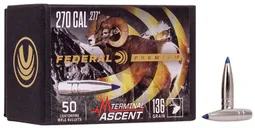 Federal Terminal Ascent .270 Win / .277 136 Grain 50-Count TA - Federal Premium