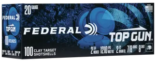 Federal Top Gun 20 GA #8 100-Rounds 2.75 - Federal Premium