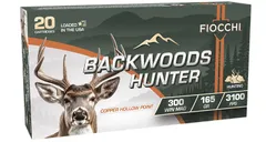Fiocchi Backwoods Hunter .300 Win Mag 165 Grain 20-Rounds HP - Fiocchi