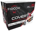 Fiocchi CovertX Nickel-Plated Brass .357 Mag 125 Grain 20-Rounds JHP - Fiocchi