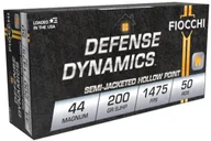 Fiocchi Defense Dynamics Brass .44 Mag 200 Grain 50-Rounds SJHP - Fiocchi
