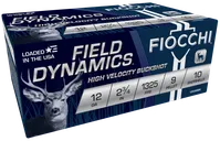 Fiocchi Field Dynamics 12 GA 9 Pellet 00 Buck 10-Rounds 2.75 - Fiocchi