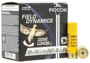 Fiocchi Field Dynamics Dove and Quail 20 GA-2.75 #8 Shot 7/8 oz 25-Rounds - Fiocchi