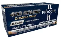 Fiocchi Hyperformance Combo Pack 5.7 X 28 40 Grain 400-Rounds FMJ - Fiocchi