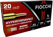 Fiocchi Hyperformance Hunt 6.5 Creedmoor 120 Grain 20-Rounds BTT - Fiocchi