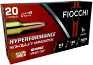Fiocchi Hyperformance Hunt 6.5 PRC 120 Grain 20-Rounds BTT - Fiocchi