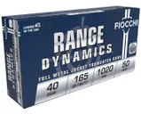 Fiocchi Range Dynamics .40 SW 165 Grain 50-Rounds FMJTC - Fiocchi