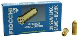 Fiocchi Revolver Blanks Brass .38 SPL 50-Count - Fiocchi