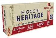 Fiocchi Shooting Dynamics Brass 9 X 21 123 Grain 50-Rounds FMJTC - Fiocchi