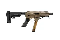 Freedom Ordnance FX9P Flat Dark Earth 9mm 4 Barrel 31-Rounds w/ SB Tactical SBA3 Brace - Freedom Ordnance