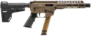 Freedom Ordnance FX9P Flat Dark Earth 9mm 8 Threaded Barrel 31-Rounds w/ KAK Shockwave Brace - Freedom Ordnance
