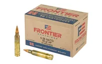 FRONTIER CARTRIDGE RIFLE 5.56X45MM NATO 55GR HOLLOW POINT MATCH 50 RDS PER BOX - Hornady