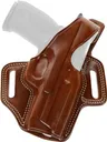 Galco Fletch High Ride Holster for Sig M18 / P320c 9/40 Right Hand Tan Leather Belt - Galco