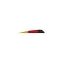 Gateway Feathers 4-inch Patriot Black/Red/YE 100pk - Gateway Feathers