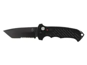 Gerber 06 Auto 3.8 S30V Black Combo Tanto Serrated Automatic Knives - Gerber Knives
