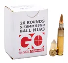 Global Ordnance M193 5.56 55 Grain 20-Rounds FMJ - Global Ordnance