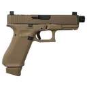 Glock 19X Flat Dark Earth 9mm 4.6 Threaded Barrel 17-Rounds OR w/ Hush Slide Lock  3 Mags - Glock