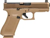 Glock 19X V MOS Coyote Brown 9mm 4.02 Barrel 19-Rounds w/ Ameriglo Black Out Tall Sights - Glock