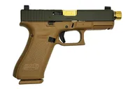Glock 19X V OD Green / Flat Dark Earth 9mm 4.6 Threaded Barrel 19-Rounds OR - Shark Coast Tactical