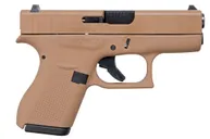 Glock 42 Dark Earth .380 ACP 3.2 Barrel 6-Rounds - Glock