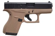 Glock 42 Dark Earth / Black .380 ACP 3.2 Barrel 6-Rounds - Glock