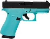Glock 43X Robins Egg Blue / Black 9mm 3.41 Barrel 10-Rounds - Glock