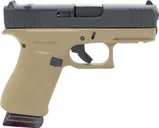 Glock 43X MOS Black / Dark Earth 9mm 3.41 Barrel 15-Rounds OR - Glock