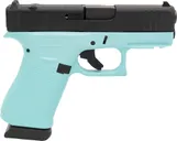 Glock 43X MOS Robin s Egg Blue 9mm 3.41 Barrel 15-Rounds OR - Glock