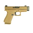Glock 43X MOS Flat Dark Earth 9mm 3.4 Threaded Barrel 10-Rounds OR w/ Compensator  Suppressor Height Sights USA Made - Glock