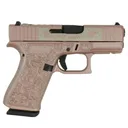 Glock 43X Glock and Roses Pink 9mm 3.41 Barrel 10-Rounds OR USA Made - Glock