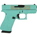 Glock 43X Glock & Roses Robin s Egg Blue / Silver 9mm 3.41 Barrel 10-Rounds USA Made - Glock