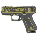 Glock 43X Black / Yellow 9mm 3.4 Barrel 10-Rounds OR 2 Mags - Glock