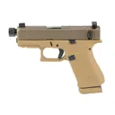 Glock 43X Flat Dark Earth 9mm 3.9 Threaded Barrel 15-Rounds w/ Slide Lock Lever - Glock