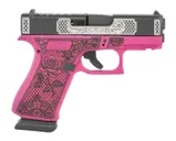 Glock 43X Black / Pink 9mm 3.4 Barrel 15-Rounds OR w/ Engraving - Glock