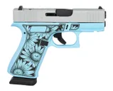 Glock 43X Robin s Egg Blue / Stainless 9mm 3.4 Barrel 15-Rounds OR USA Made - Glock
