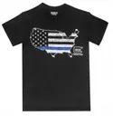 Glock Short Sleeve Blue Line T Shirt X-Large Black - Glock