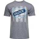 Glock Blue Line Tee Gray Short Sleeve Medium - Glock