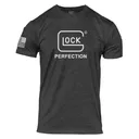 Glock Perfection Tee Charcoal Short Sleeve Small - Glock