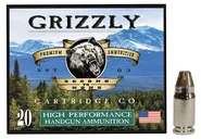 Grizzly Handgun Ammunition .357 Sig 90 Grain 20-Rounds JHP - Grizzly Ammo