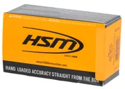HSM/Hunting Shack Training Brass 40 SW 180-Grain 50-Rounds RNFP - HSM Ammo