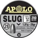 Hatsan USA  INC. Apolo .22 Cal Slug 28 Grain 250-Pack - Apolo