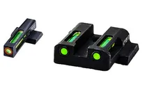 HiViz Litewave H3 Tritium/Litepipe fits S&W M&P Models Green Front Sight - HIVIZ