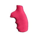 Hogue S&W J Frame Round Butt Centennial/Polymer Bodyguard Rubber Tamer Grip Pink - Hogue