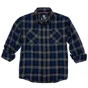 Hornady Gear Flannel Shirt Navy / Black / Gray 2XL - Hornady