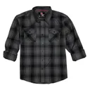 Hornady Gear Flannel Shirt Gray / Black 2XL - Hornady