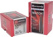 Hornady Match Reloading Bullets .264 Caliber 140-Grain 100-Count BTHP - Hornady